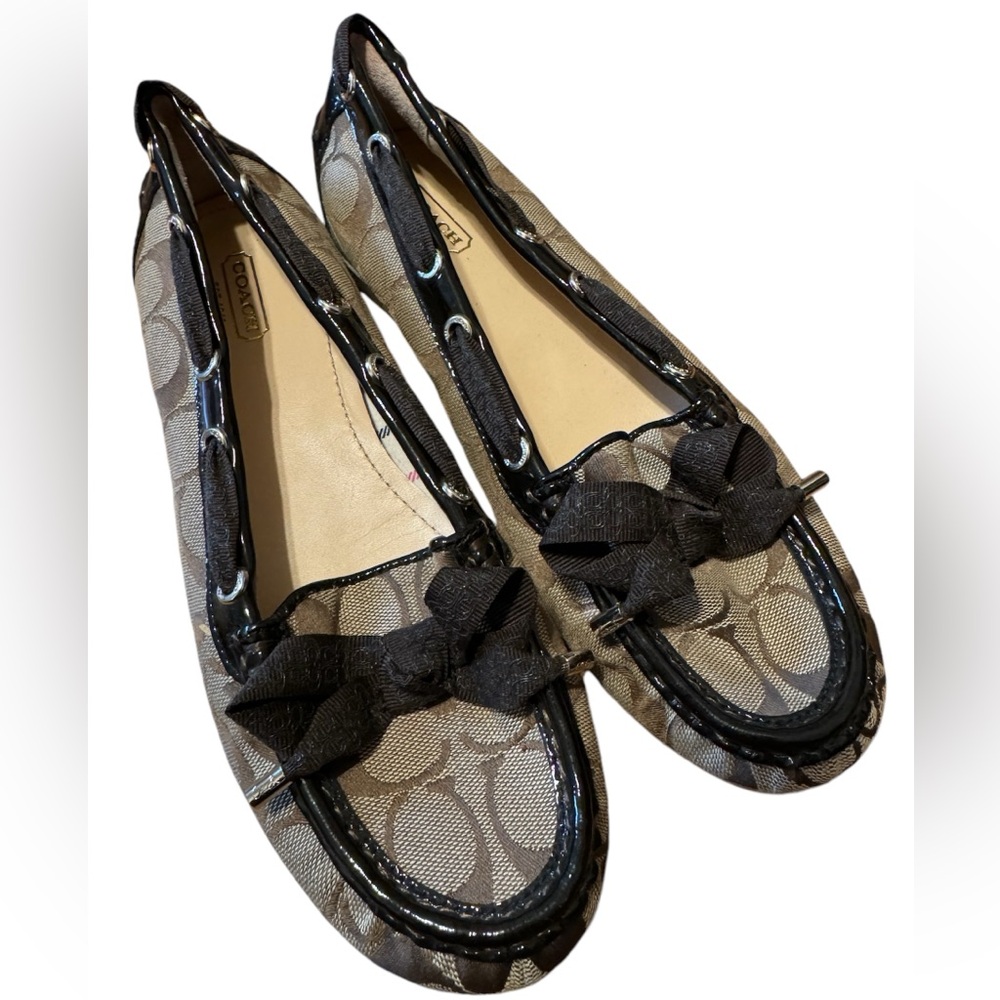 Genuine coach flats, worn twice